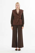 Load image into Gallery viewer, Gizia - Waist Tie Jacket and Trouser Set