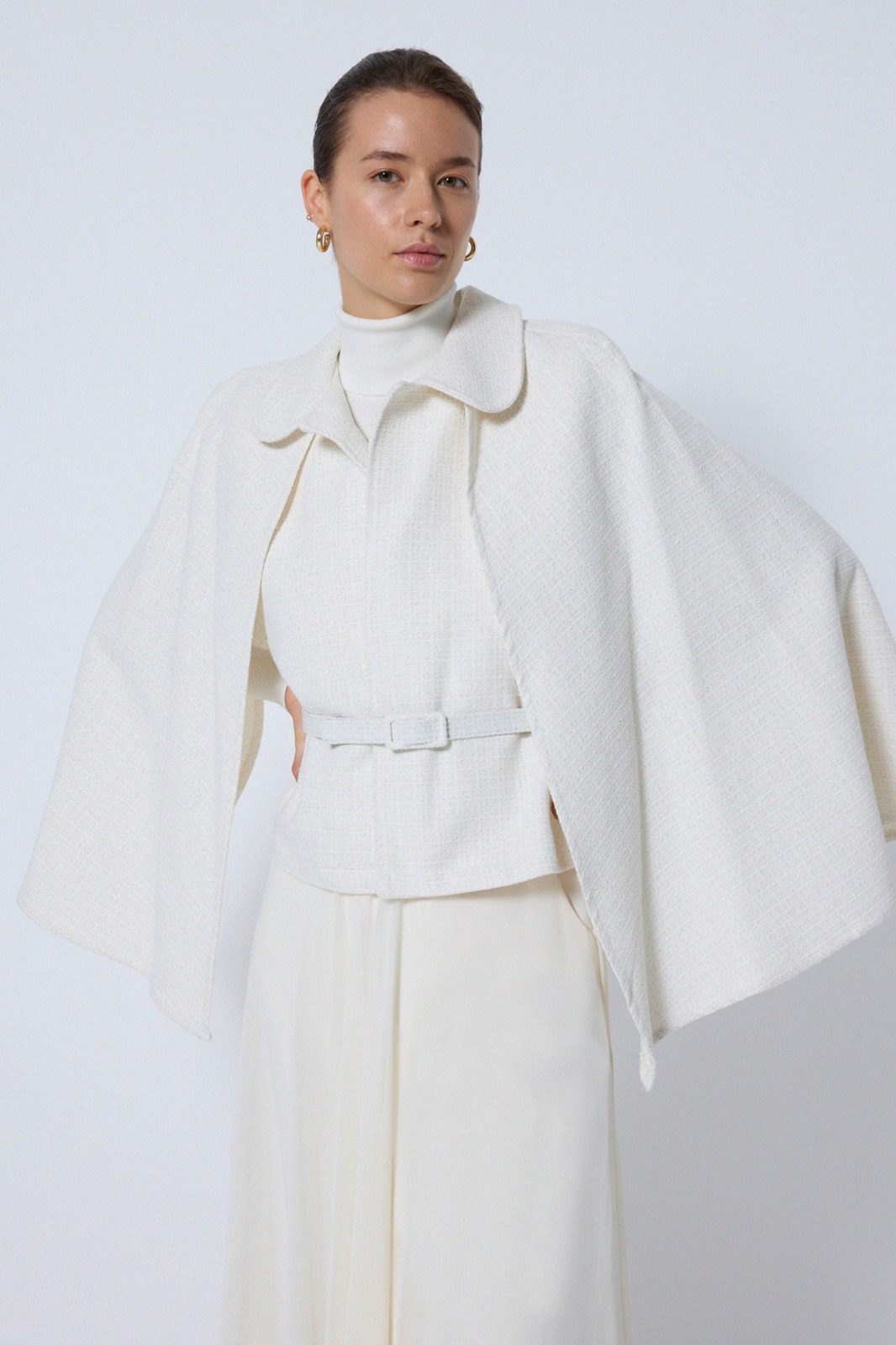 Touché Privé - Tweed Cape Jacket – Sabon Salo
