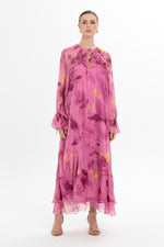 Load image into Gallery viewer, KIWE - Ruffled Chiffon Pink Dress
