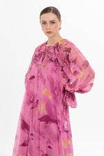 Load image into Gallery viewer, KIWE - Ruffled Chiffon Pink Dress
